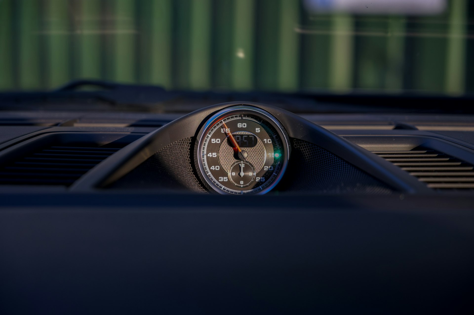 black and silver car speedometer
